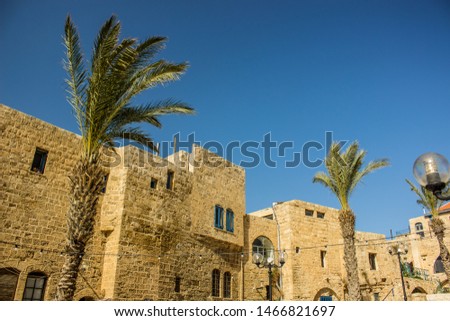 Israeli famous world heritage site old city Jaffa Tel Avivi district building landmark photography