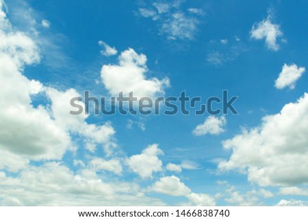 beautiful blue sky background with white clouds.