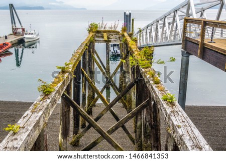 Icy Strait Point and Hoonah, Alaska Royalty-Free Stock Photo #1466841353