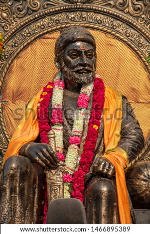 Statue of Chatrapati Shivaji Maharaj Royalty-Free Stock Photo #1466895389