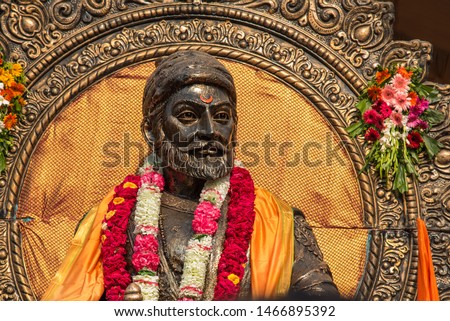 Statue of Chatrapati Shivaji Maharaj Royalty-Free Stock Photo #1466895392