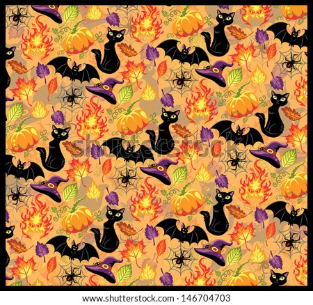 Seamless pattern for Halloween.