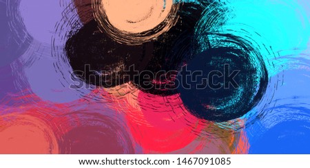 Handmade surreal abstract pattern. Modern artistic canvas. 2d illustration. Texture backdrop painting. Creative chaos structure element.