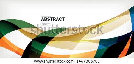 Linear wave web template. Vector illustration bright design. Decorative print. Decorative backdrop vector. Vector business illustration. Line illustration.