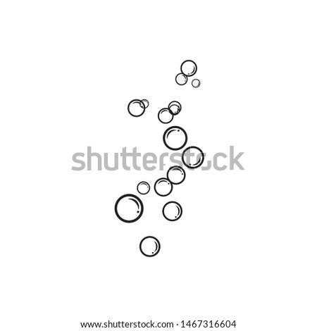 Bubble water vector illustration design template Royalty-Free Stock Photo #1467316604