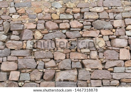 beautiful stone wall in India