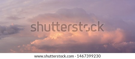 golden hour cloudscape in high resolution