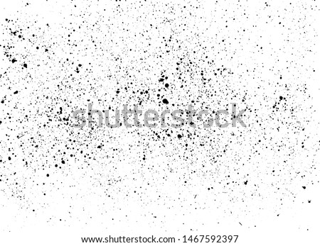
Black grouped paint splashes on a white background. Random black scattered vector dots texture.