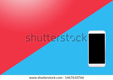 smart phone on isolated background.using wallpaper for electronic product object digital communication for sand message and call to advertising image