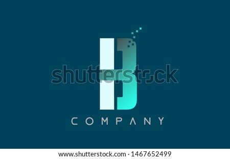 blue alphabet letter B logo design suitable for a company or business