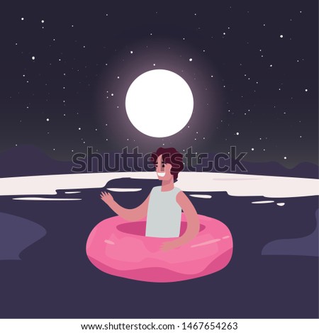 man summer time vacations design