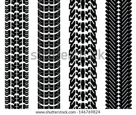Tire prints-vector illustration