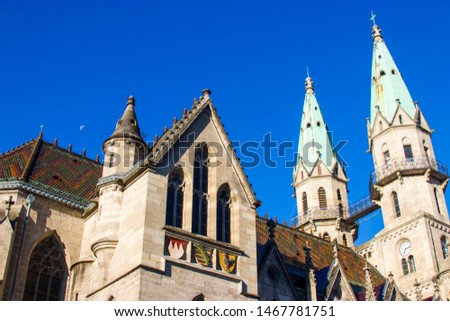 City or St. Mary's Church in Meiningen. Meiningen is a town in the southern part of the state of Thuringia, Germany. It is located in the region Franconia and has a population of around 24,300.