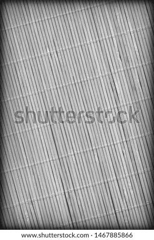 High Resolution Gray Bamboo Place Mat Rustic Slatted Interlaced Coarse Vignette Background Texture