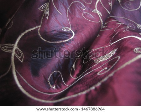 silk fabric drapery macro photography