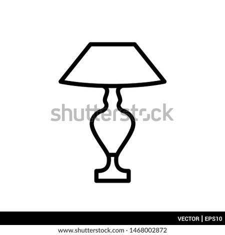 The best of table desk lamp icon vector illustration intrensy flat design. Suitable any purpose. EPS 10