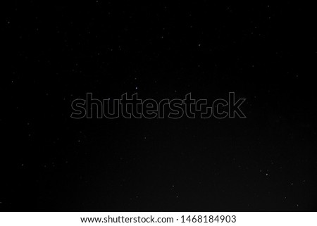 night forest silhouette under a beautiful starry sky with milky way and blue, green and yellow