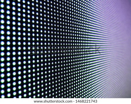 RGB smd LED lights, with white colors. Pixel Pitch Leds. Background texture. Perspective View