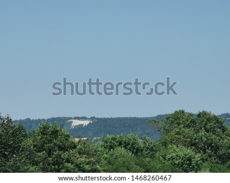 the white horse landscape, Yorkshire 