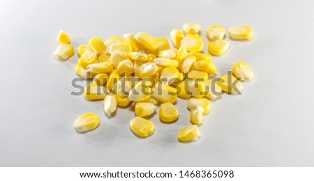 corn Seeds isolated on white