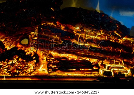 hot charcoal, fire background, dangerous

