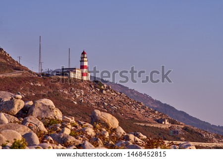 A lighthouse located in Galicia called Cabo silleiro between Baiona and Oia