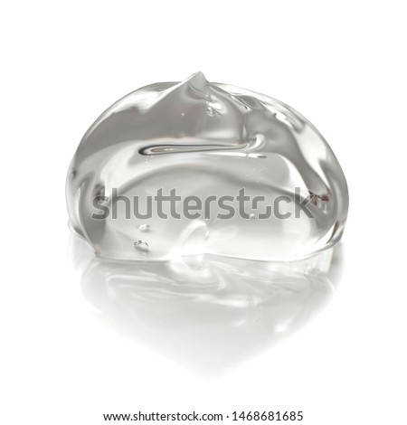 transparent gel isolated macro, closeup Royalty-Free Stock Photo #1468681685