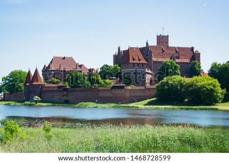 Marienburg castle in Poland, travel pictures of Europe medieval architecture