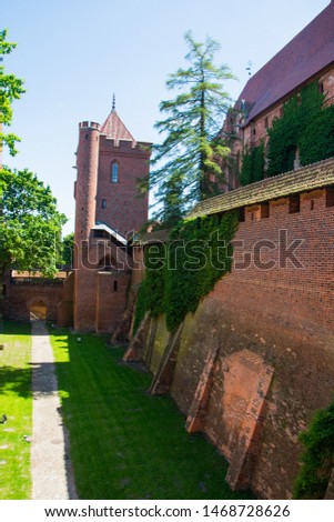 Marienburg castle in Poland, travel pictures of Europe medieval architecture