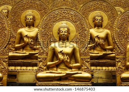 Golden Buddha meditation.