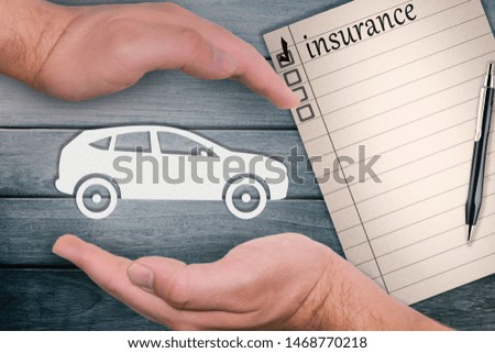 concept visual describing vehicle safety and insurance