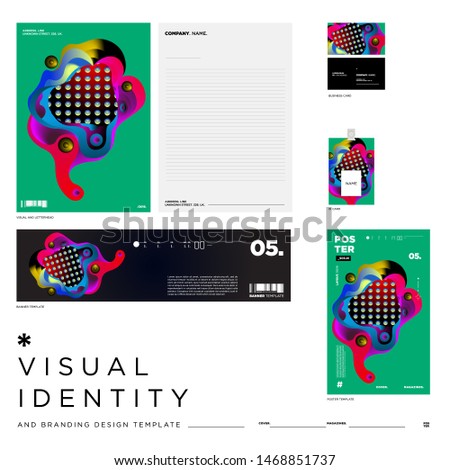 Vector Background Illustration Visual Identity Brand Template. Colorful Background Illustration for Event, Product, Brand, Digital, Banner, Website.
