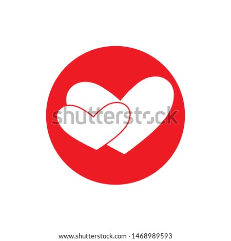 Love Logo Vector icon illustration, design Template