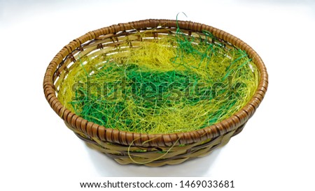 Cute Easter basket for background