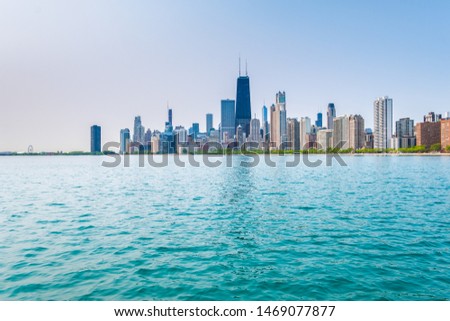 Chicago City City view Cityscape Illinois Lake Lakeshore Skyscraper Building USA America Downtown Travel