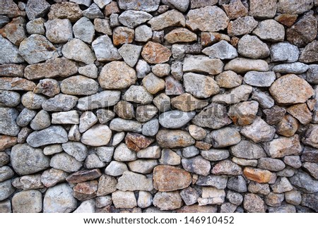Background and texture of stone wall .