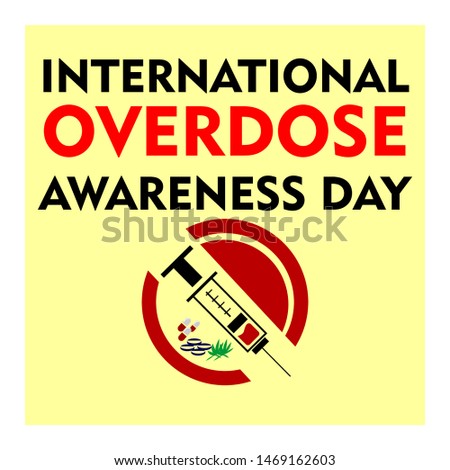 international overdose awareness day background Royalty-Free Stock Photo #1469162603