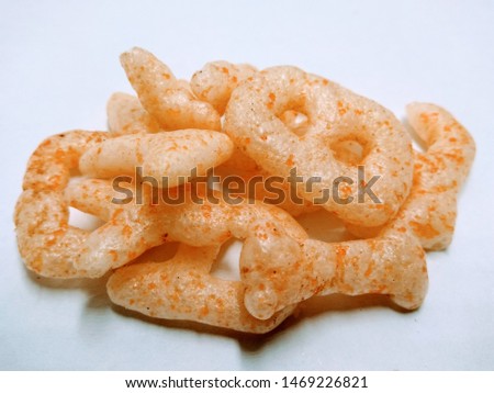A picture of alphabets cookies isolated on white background