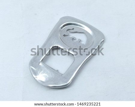 A picture of beer can cap isolated on white background