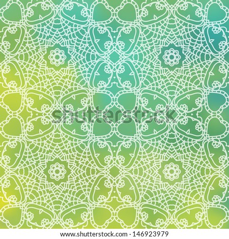  Lace pattern background with  indian ornament. EPS 10.