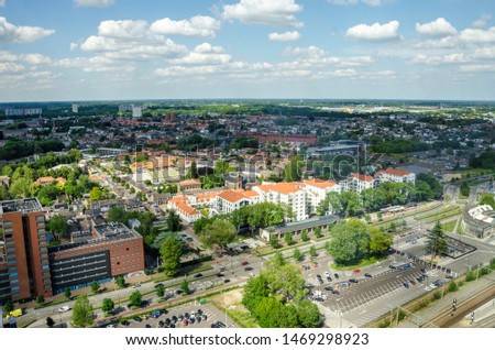 Tilburg Netherlands city view panorama Holland  Royalty-Free Stock Photo #1469298923