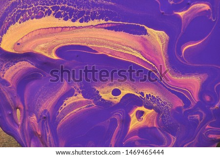 Purple marble abstract acrylic background. Marbling artwork texture. Liquid acrylic pattern Royalty-Free Stock Photo #1469465444