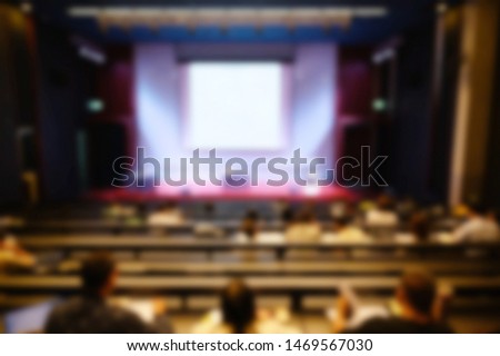 blurred business forum Meeting or Conference Training Learning Coaching Room Concept, Blurred background.