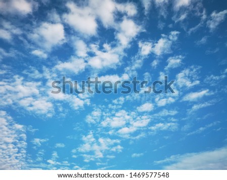 Beautiful clouds sky during morning background.