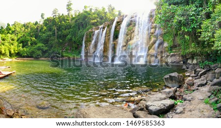 scenic view of tinuy-an falls in surigao del sur philippines