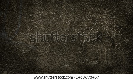 Dark brown concrete texture. Old stone wall background. Empty space