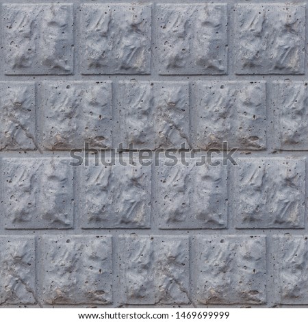 Abstract seamless photo pattern for designers or developers. Old natural stone masonry with fragments natural rhombus.
