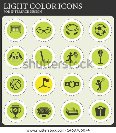 sport vector icons for web and user interface design