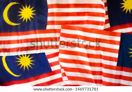 Collection of Malaysian Flag, symbolic for Malaysia Independence Day celebration. 