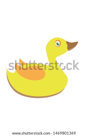 vector illustration of a cute duck
